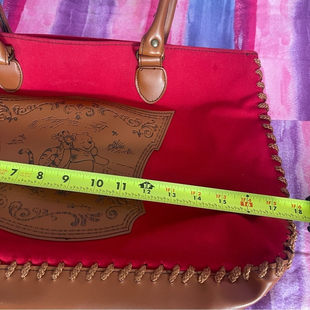 Vintage Winnie the Pooh and Friends Red Shoulder Bag Like New - Picture 10 of 10